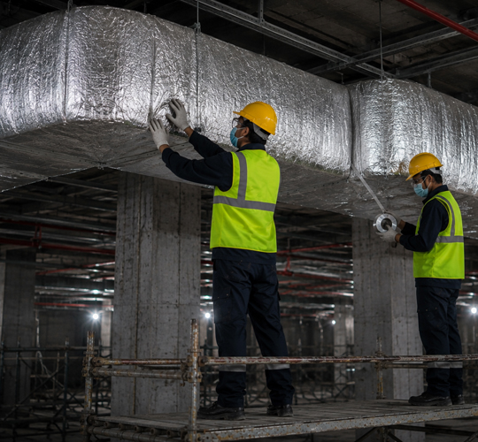 Fire rated duct wrap
